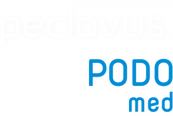 perofessionelle pflege peclavus 로고, podo med로고